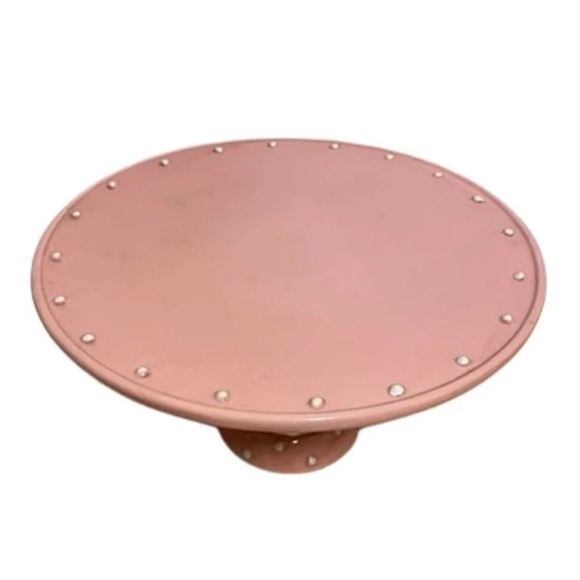 Johanna Parker Pastel Pink Snowman Cake Stand - Picture 2 of 2